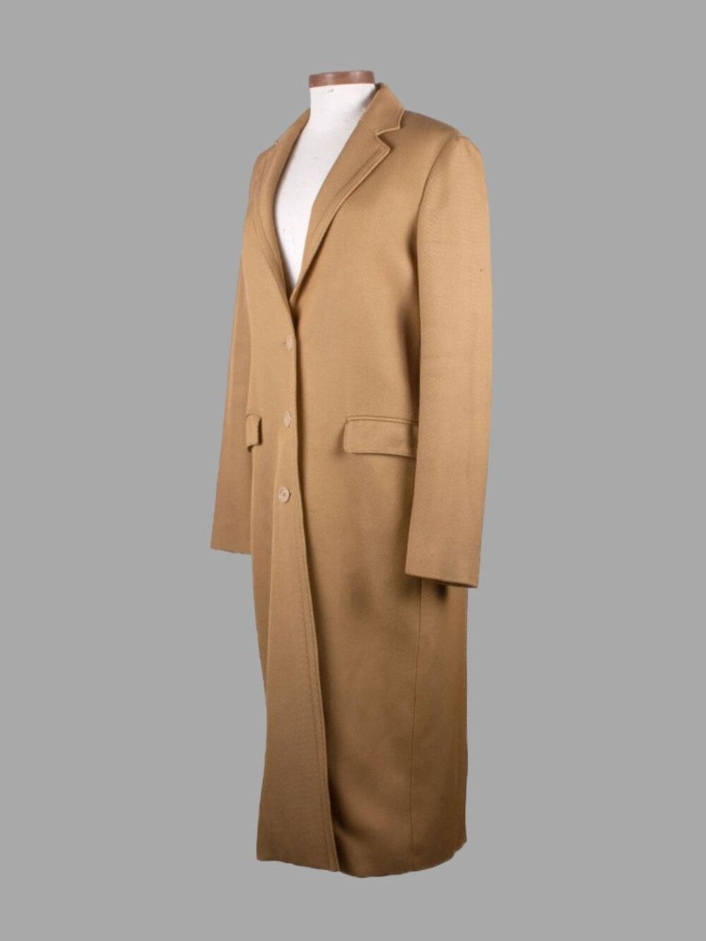 ACNE STUDIOS A/W 2016 AVRA Tan Camel Long Topcoat Sz IT 38 US S Viscose Overcoat - Picture 2 of 12